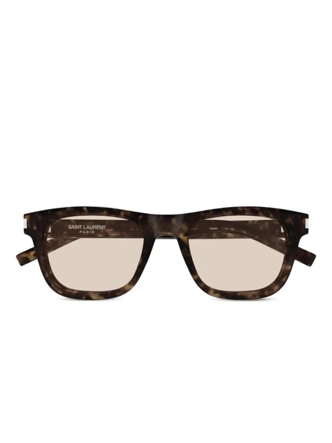 Saint Laurent Eyewear logo-engraved sunglasses - Brown - zdjęcie produktu nr 1
