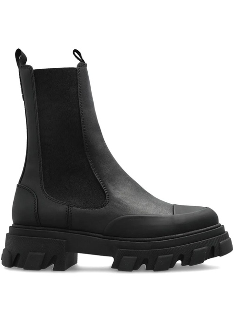 GANNI 55mm leather ankle boots - Black - zdjęcie produktu nr 1
