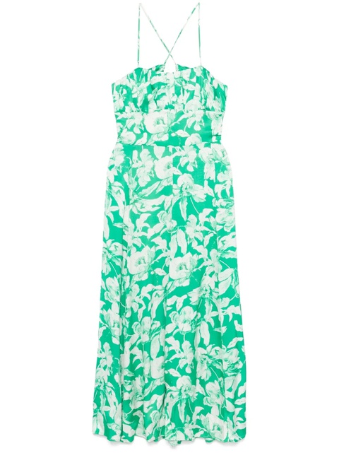 Maje floral-print midi dress - Green - zdjęcie produktu nr 1