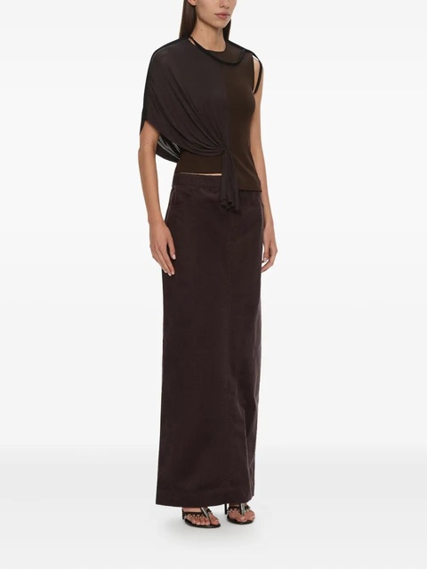 Christopher Esber corduroy maxi skirt - Brown - zdjęcie produktu nr 2