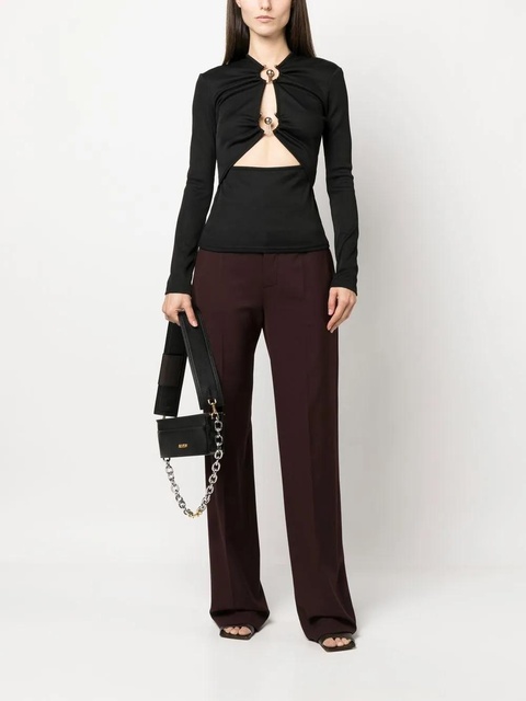 Christopher Esber cut-out detail long-sleeve top - Black - zdjęcie produktu nr 2