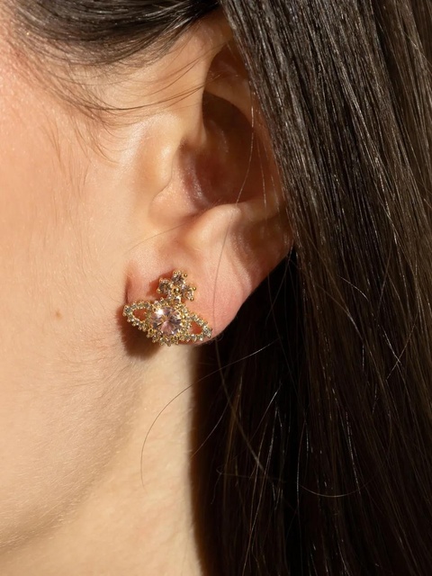 Vivienne Westwood Orb stud earrings - Gold - zdjęcie produktu nr 2