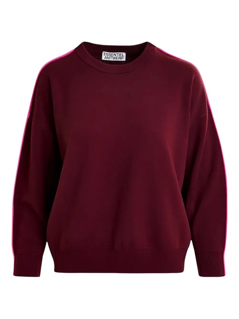 Essentiel Antwerp crew-neck sweater - Red - zdjęcie produktu nr 1