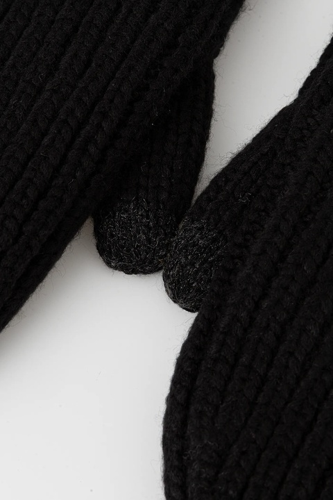 UGG rękawiczki z domieszką wełny CHUNKY damskie kolor czarny 101022 - zdjęcie produktu nr 2