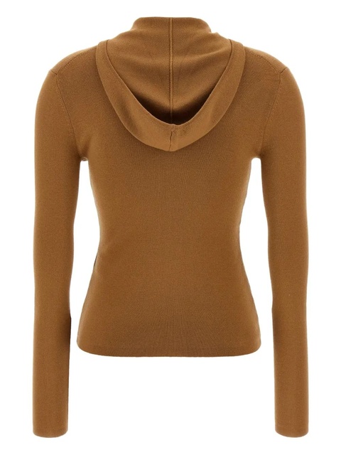 Victoria Beckham zip-front hoodie - Brown - zdjęcie produktu nr 2