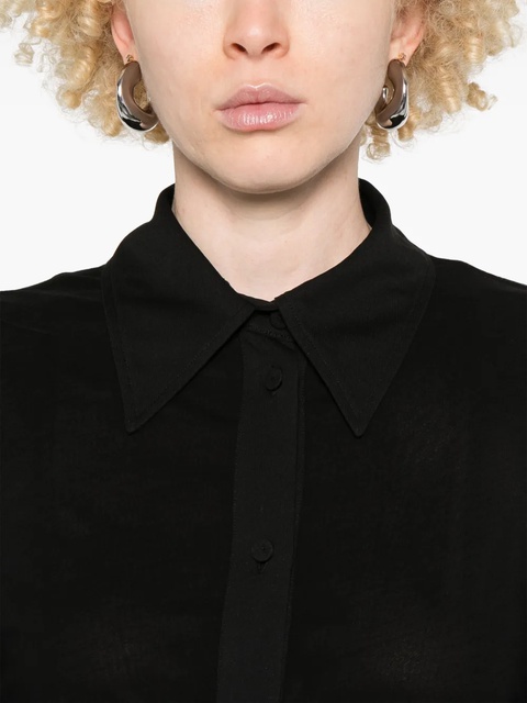 Jil Sander crepe shirt - Black - zdjęcie produktu nr 2