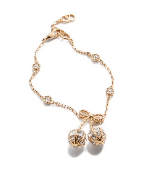 Valentino Garavani Cherrific Swarovski crystal-embellished bracelet - Gold - zdjęcie produktu nr 2