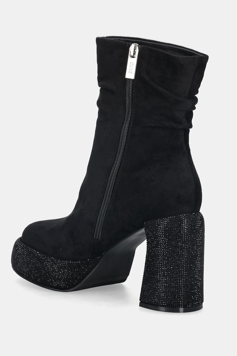 GOE botki damskie kolor czarny na słupku SS2N4202 BLACK - zdjęcie produktu nr 2
