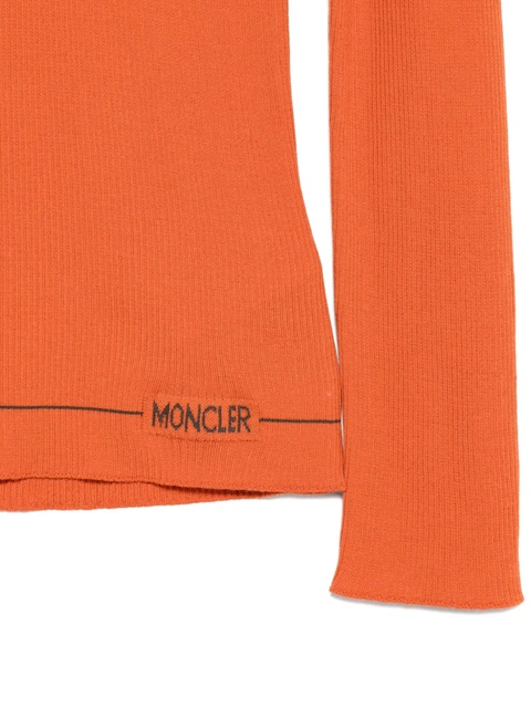Moncler ribbed turtleneck sweater - Orange - zdjęcie produktu nr 2