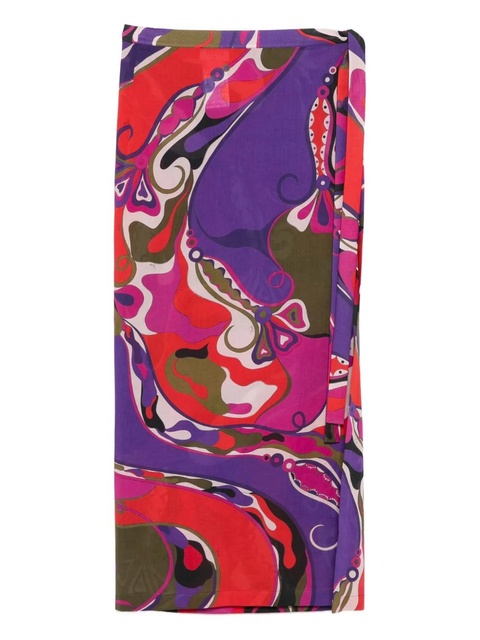 PUCCI abstract-print maxi skirt - Purple - zdjęcie produktu nr 1