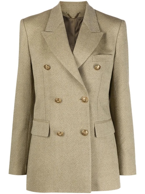Golden Goose jacquard double-breasted blazer - Neutrals - zdjęcie produktu nr 1