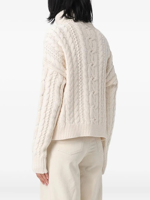 Lauren Ralph Lauren cable-knit turtleneck knitwear - Neutrals - zdjęcie produktu nr 2