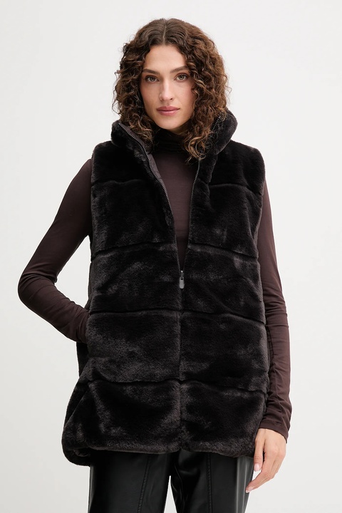 Save The Duck bezrękawnik NIVES kolor brązowy zimowy D82493W.FURY21 - zdjęcie produktu nr 1