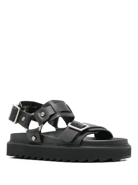 Acne Studios buckle-fastening leather sandals - Black - zdjęcie produktu nr 2