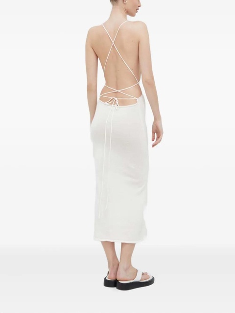 ALOHAS open-back midi dress - White - zdjęcie produktu nr 2