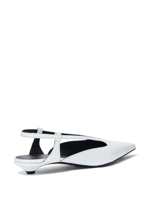 Proenza Schouler slingback leather pumps - White - zdjęcie produktu nr 2