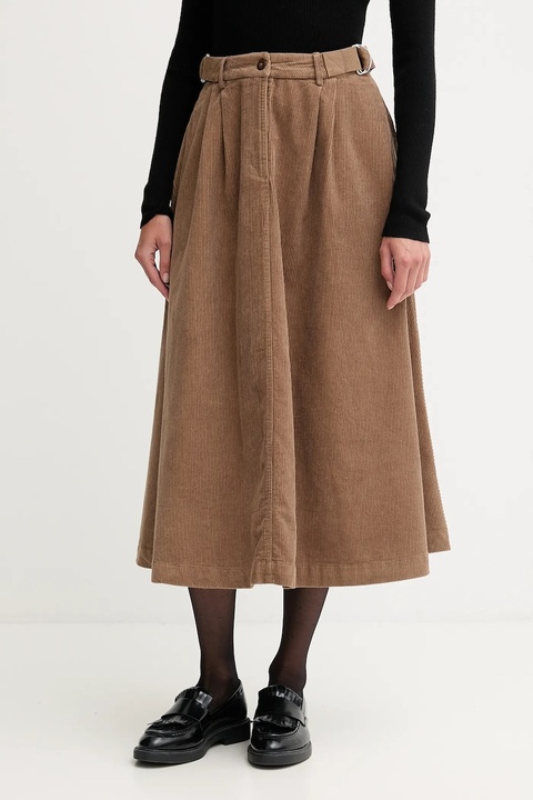 Barbour spódnica sztruksowa YASMIN midi rozkloszowana LSK0131 - zdjęcie produktu nr 2