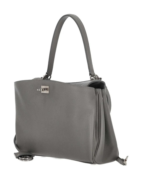 Balenciaga small side-snap leather tote bag - Grey - zdjęcie produktu nr 2