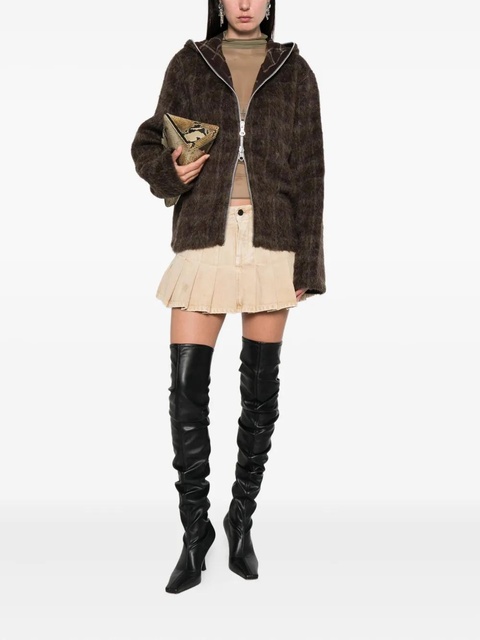 Balenciaga pleated denim mini skirt - Neutrals - zdjęcie produktu nr 2