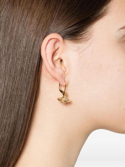 Vivienne Westwood crystal-embellished orb earrings - Gold - zdjęcie produktu nr 2