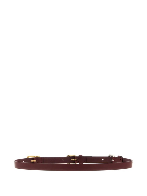 ETRO leather buckle belt - Red - zdjęcie produktu nr 1