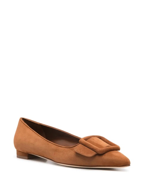 Manolo Blahnik Maysale flat pumps - Brown - zdjęcie produktu nr 2