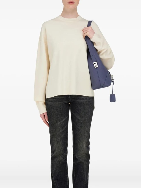 Ferragamo small V-shaped shoulder bag - Blue - zdjęcie produktu nr 2