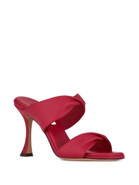 Aquazzura twisted-strap heeled sandals - Red - zdjęcie produktu nr 2