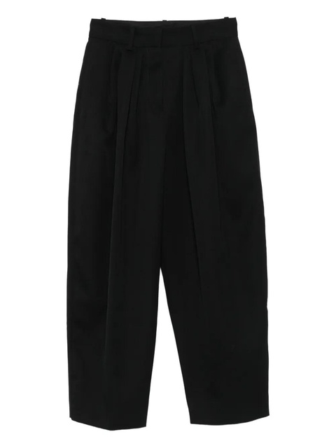 ISABEL MARANT pleated wool trousers - 01BK BLACK - zdjęcie produktu nr 1