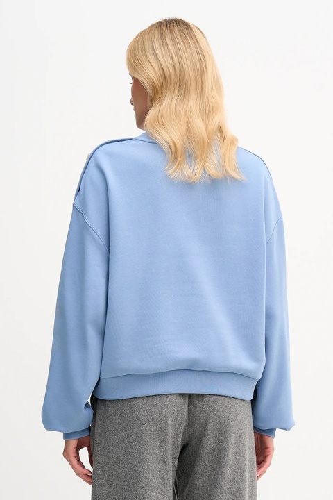 Tommy Hilfiger bluza bawełniana damska kolor niebieski z nadrukiem WW0WW48783 - zdjęcie produktu nr 2