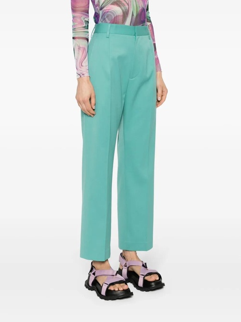 MM6 Maison Margiela single-stitch tapered trousers - Green - zdjęcie produktu nr 2