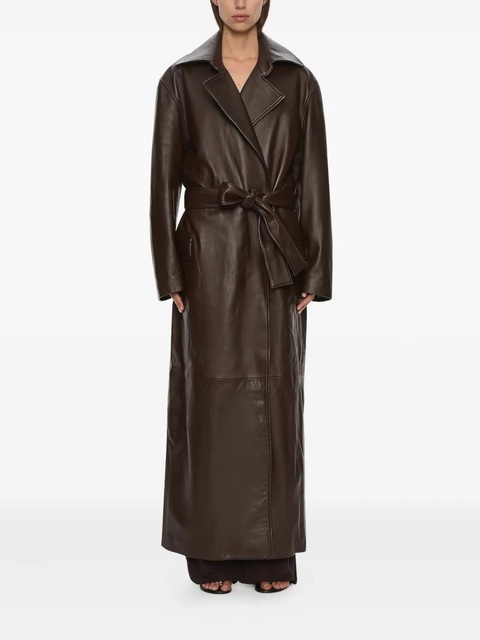 Christopher Esber Calais leather coat - Brown - zdjęcie produktu nr 1