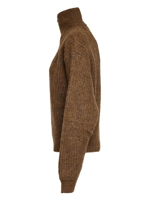 ISABEL MARANT Danita half-zip sweater - Brown - zdjęcie produktu nr 2
