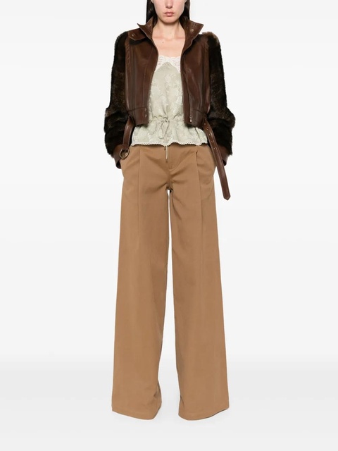 Chloé leather jacket - Brown - zdjęcie produktu nr 2
