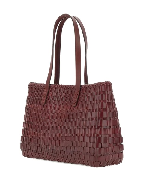 DRAGON DIFFUSION Salvage woven calf leather tote bag - Brown - zdjęcie produktu nr 2