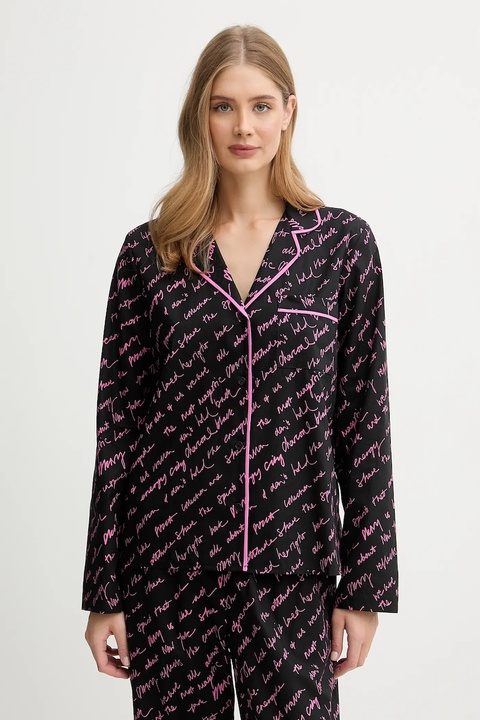 Dkny piżama bawełniana kolor czarny bawełniana YI90085 - zdjęcie produktu nr 2