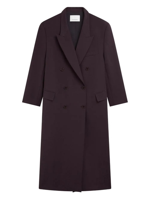 The Frankie Shop Jane double-breasted long coat - Purple - zdjęcie produktu nr 1