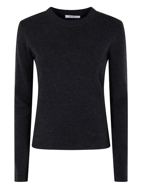 Max Mara long-sleeve round-neck sweater - Grey - zdjęcie produktu nr 1