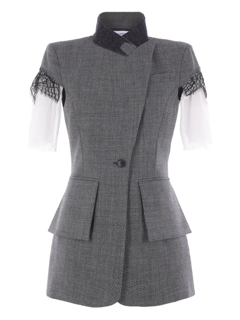 Alexander McQueen short-sleeve blazer - Grey - zdjęcie produktu nr 1