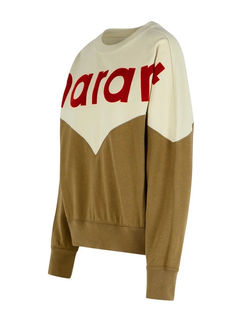 ISABEL MARANT Houston two-tone logo sweatshirt - Neutrals - zdjęcie produktu nr 2