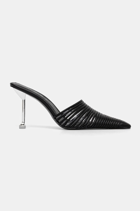 Naked Wolfe szpilki skórzane Chromed kolor czarny Chromed Black Leather - zdjęcie produktu nr 1