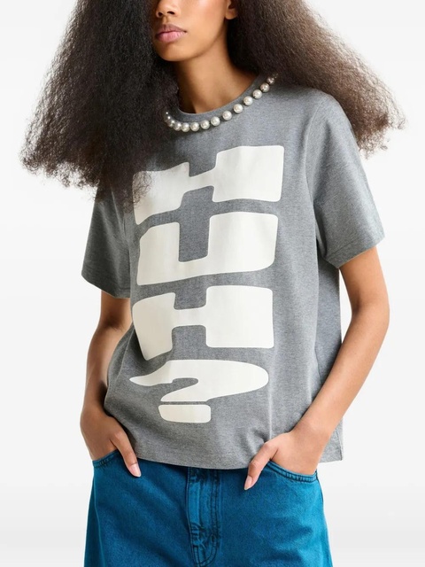 Essentiel Antwerp Isos T-shirt - Grey - zdjęcie produktu nr 2