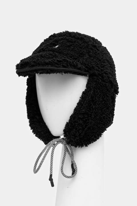 Kangol czapka FAUX SHEARLING UTILITY FLAP kolor czarny K5356.BK001 - zdjęcie produktu nr 2