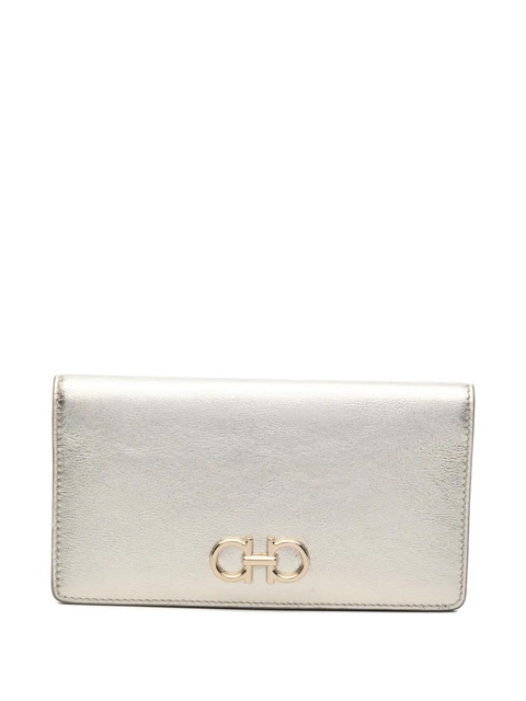 Ferragamo Gancini zip-fastwning wallet - Gold - zdjęcie produktu nr 1