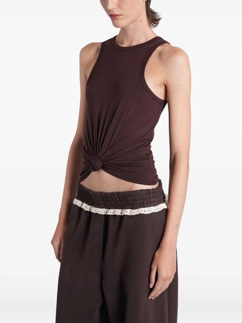 Magda Butrym knotted tank top - Brown - zdjęcie produktu nr 1