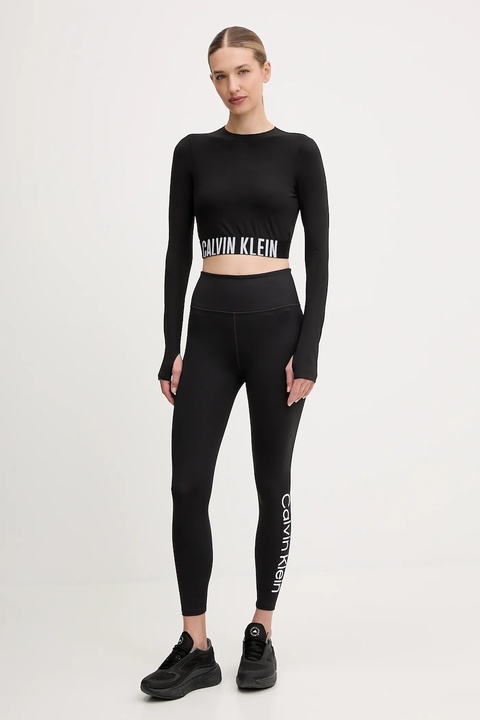 Calvin Klein Performance longsleeve treningowy kolor czarny LVGWF5K202 - zdjęcie produktu nr 2