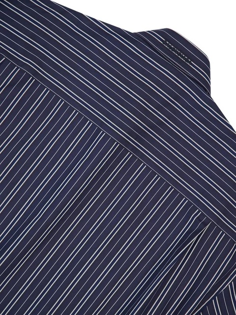 Balenciaga stripe cotton mini shirt dress - Blue - zdjęcie produktu nr 2