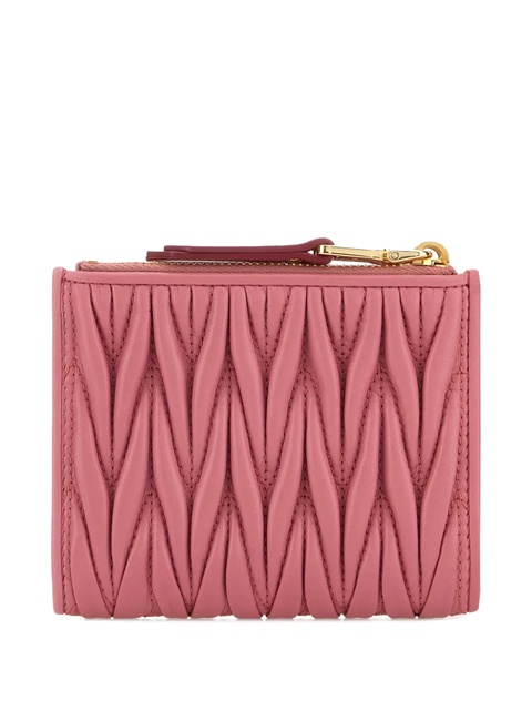 Miu Miu small Matelassé leather wallet - Pink - zdjęcie produktu nr 2