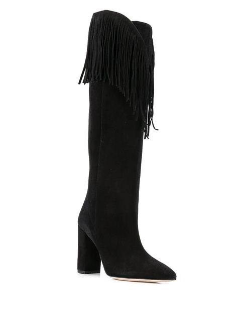 Paris Texas fringed boots - Black - zdjęcie produktu nr 1