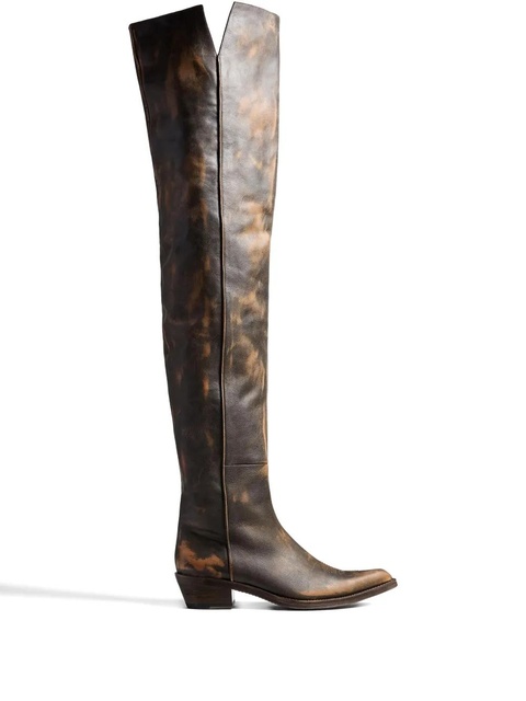 KHAITE Clive over-the-knee boots - Brown - zdjęcie produktu nr 1
